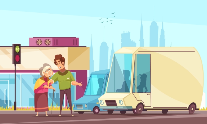 Aide déplacement personne âgée