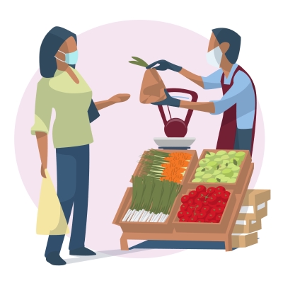 port du masque marché