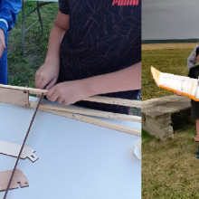 Construction et pilotage au centre de vacances en Aout