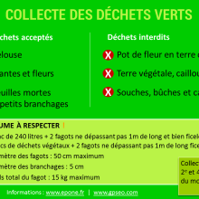 collecte des déchets verts - Les sacs biodégradables : 100 ml se trouvent en jardineries ou à Leroy Merlin