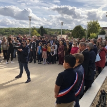 Le public venu assister à l'inauguration du nouvel équipement 