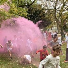 Course colorée des enfants 
