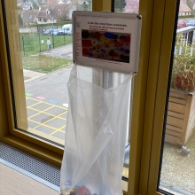 Point de collecte à la médiathèque 