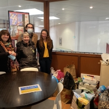 Collégiens et familles se mobilisent en soutien à l’Ukraine