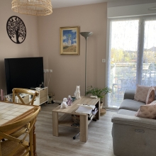 Salon d'un appartement de la résidence Les Cytises 