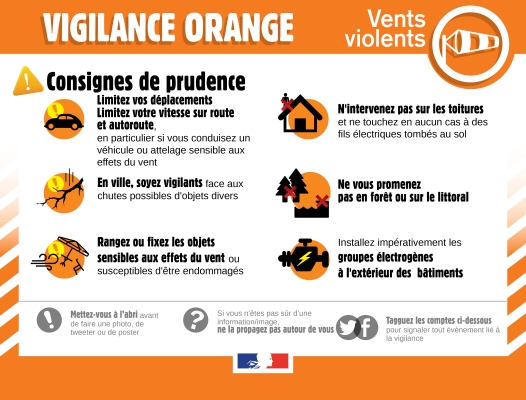 consigne météo orange