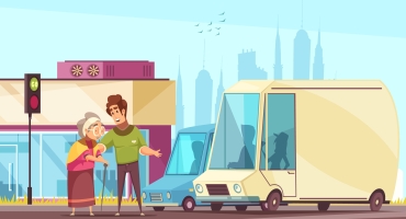 Aide déplacement personne âgée